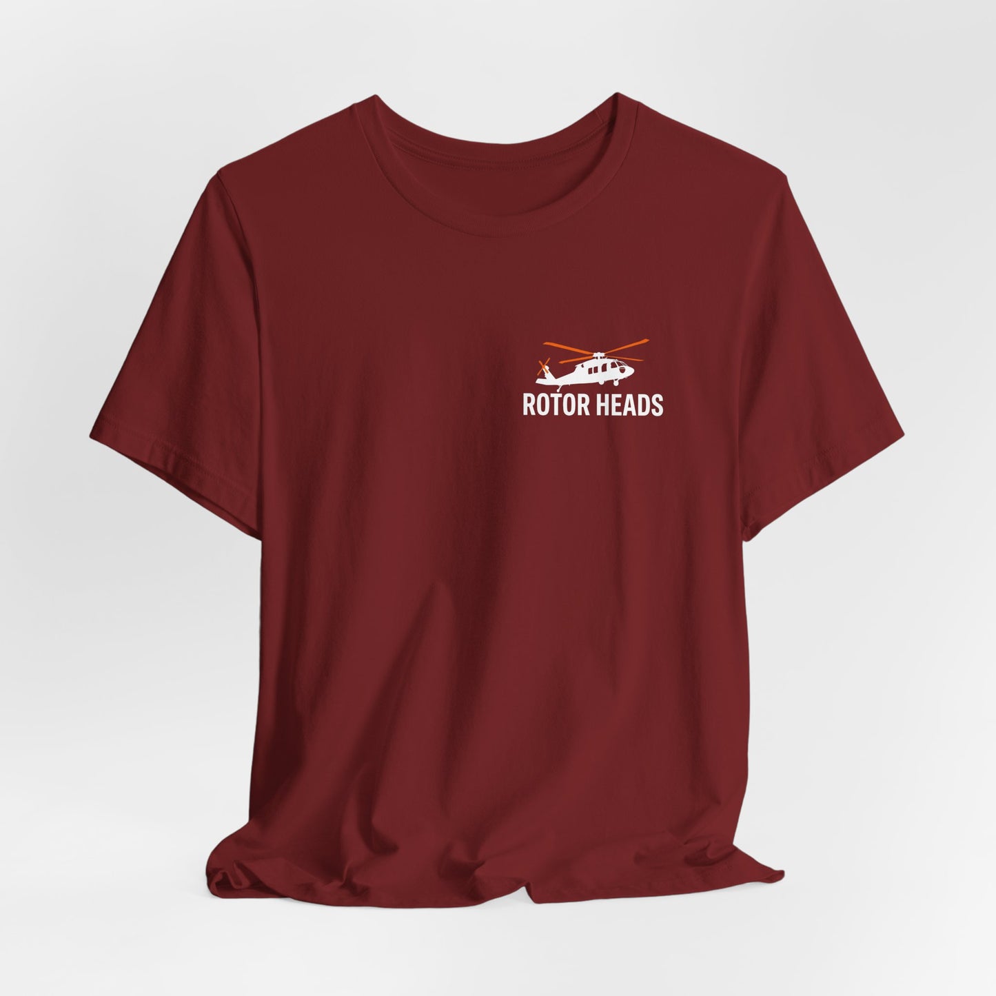 Rotor Heads - Helicopter Pilot Front & Back Graphic Tee