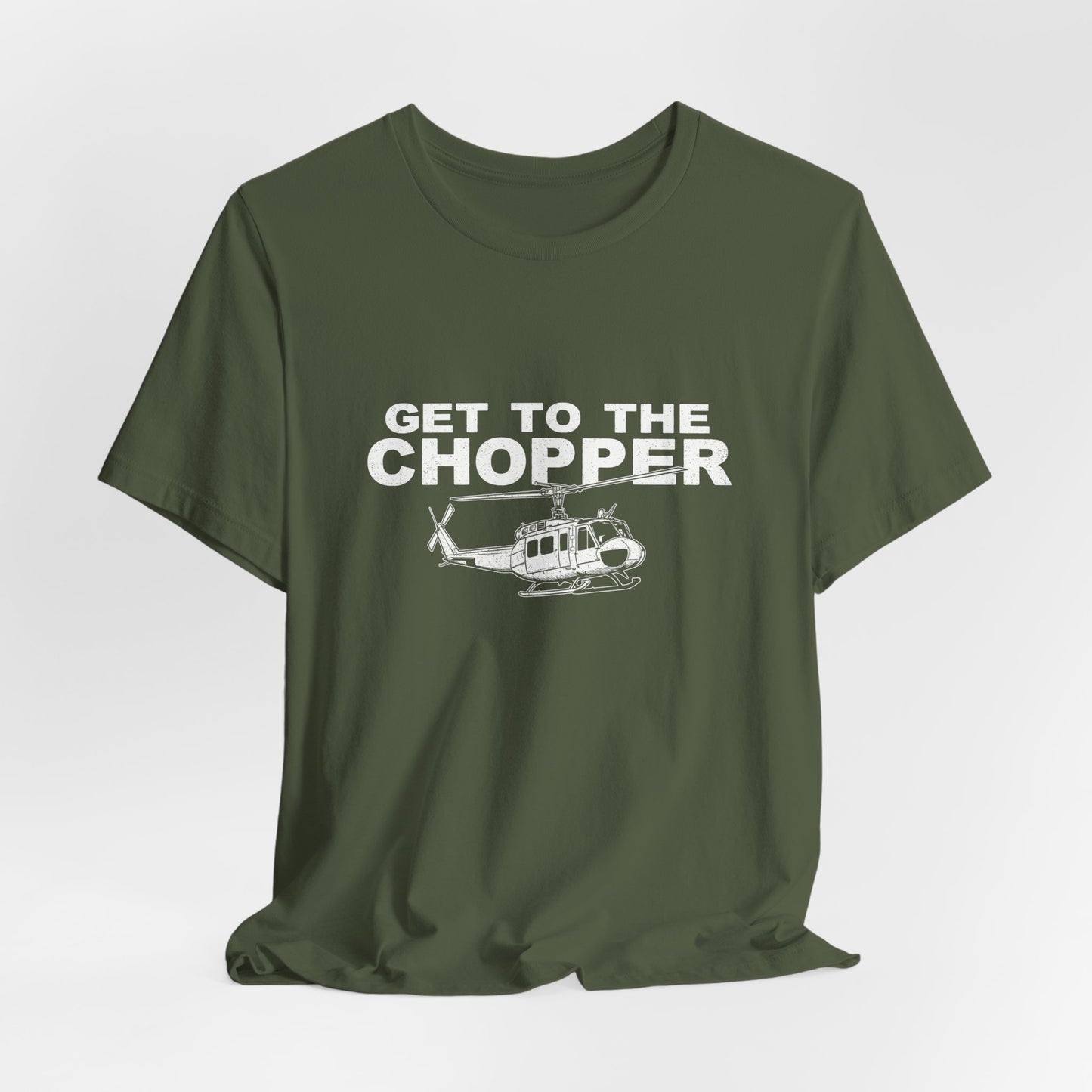 Get to the Chopper - Funny Helicopter Pilot Graphic Tee