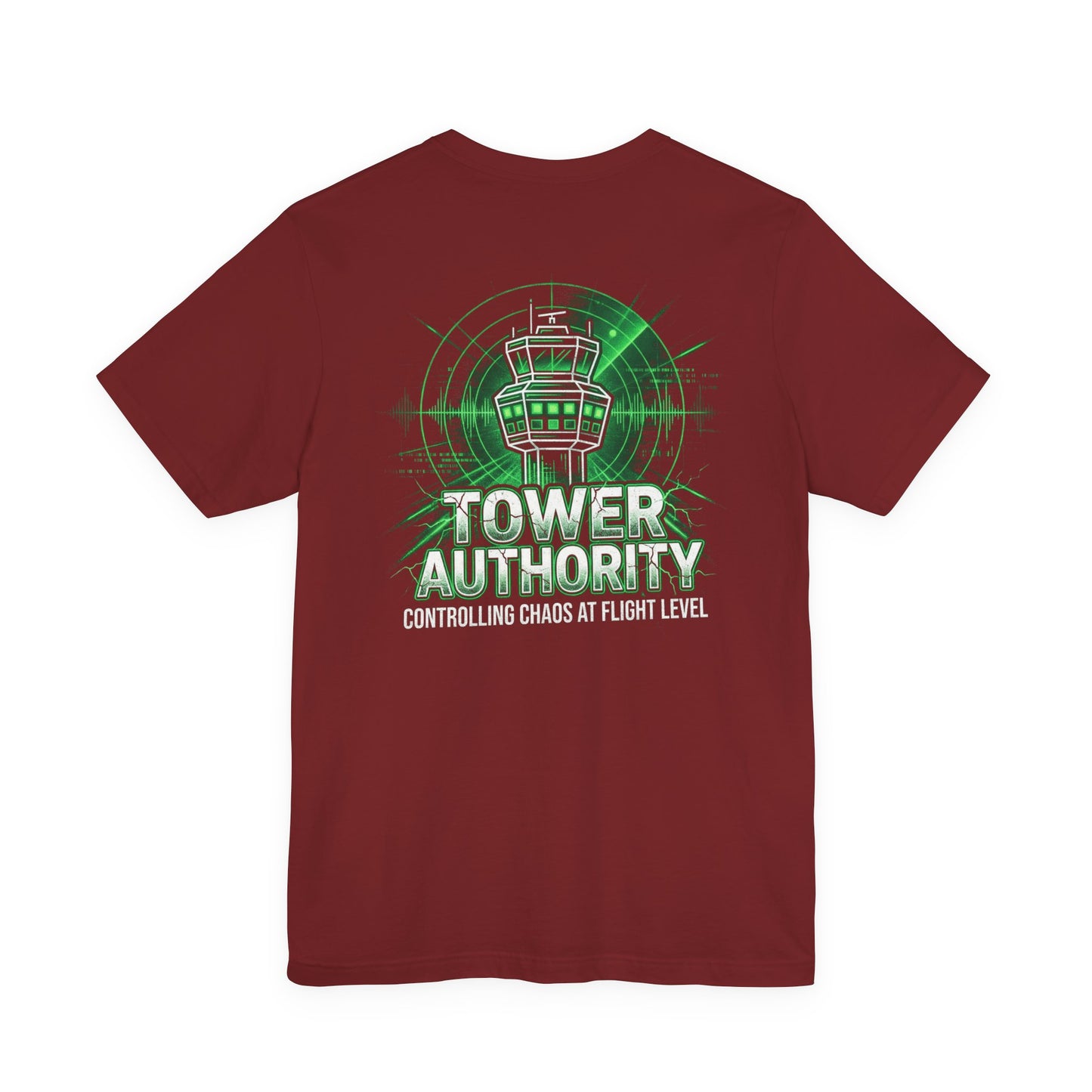 Tower Authority - Air Traffic Controller Front & Back Graphic Tee