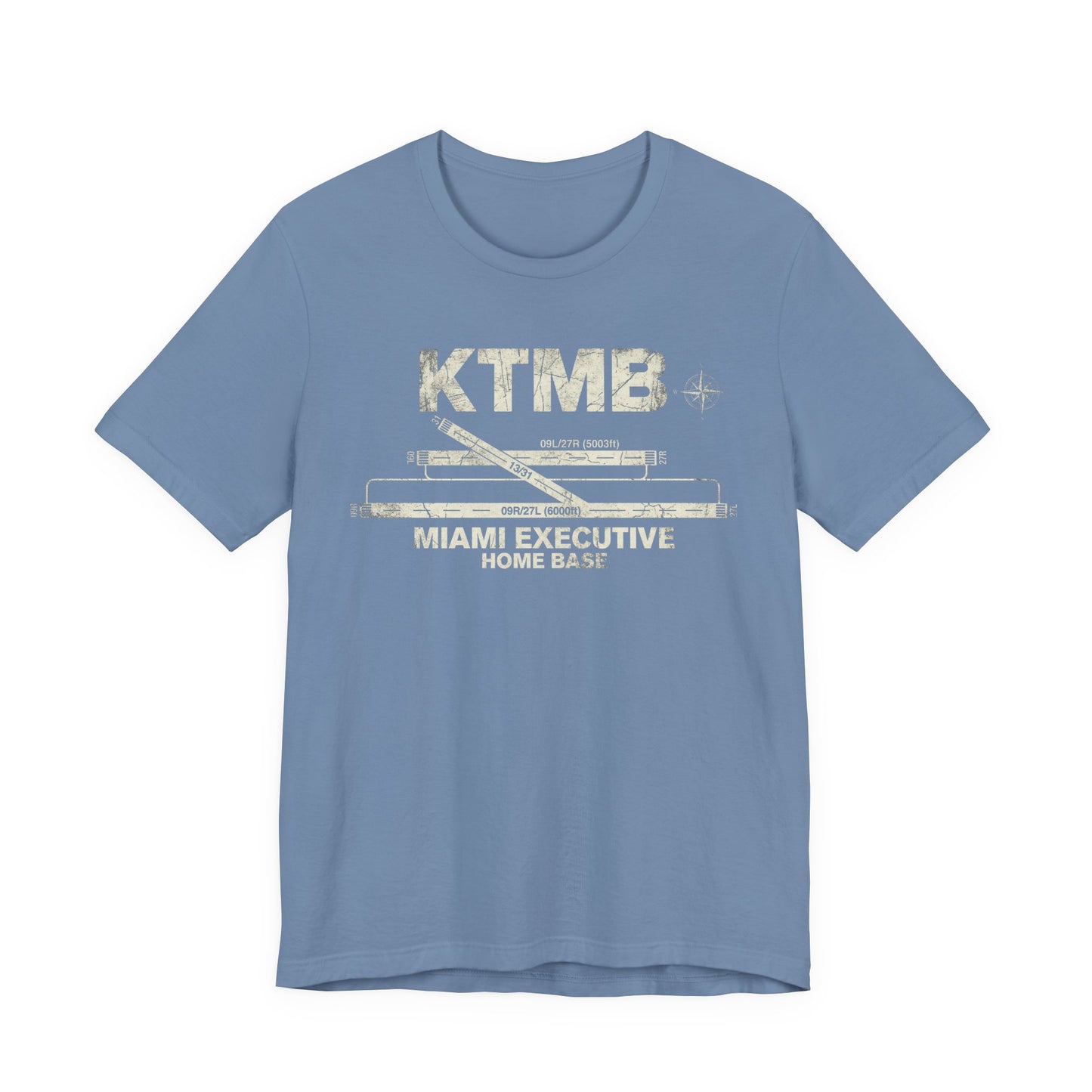KTMB Miami Executive Airport Runway Diagram - Aviation T-Shirt