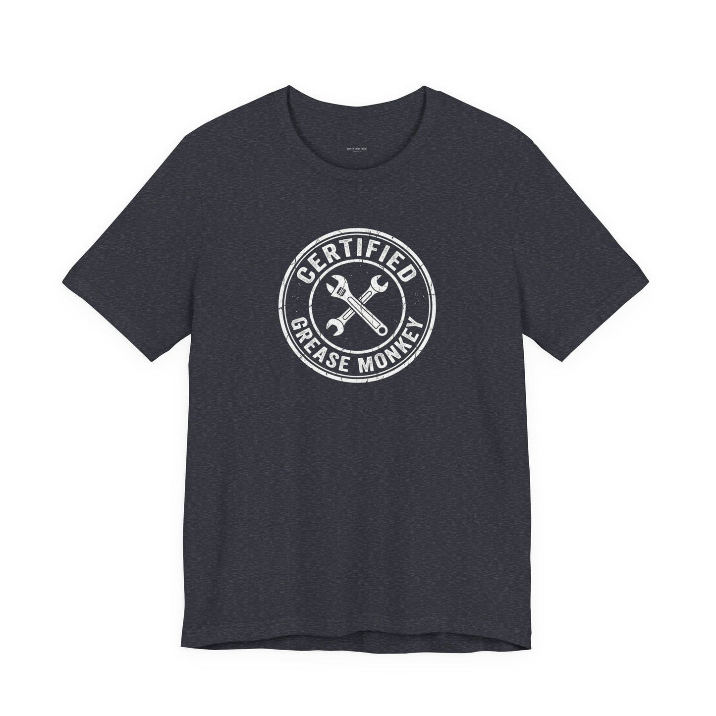 Certified Grease Monkey - Vintage Mechanic Garage Graphic Tee
