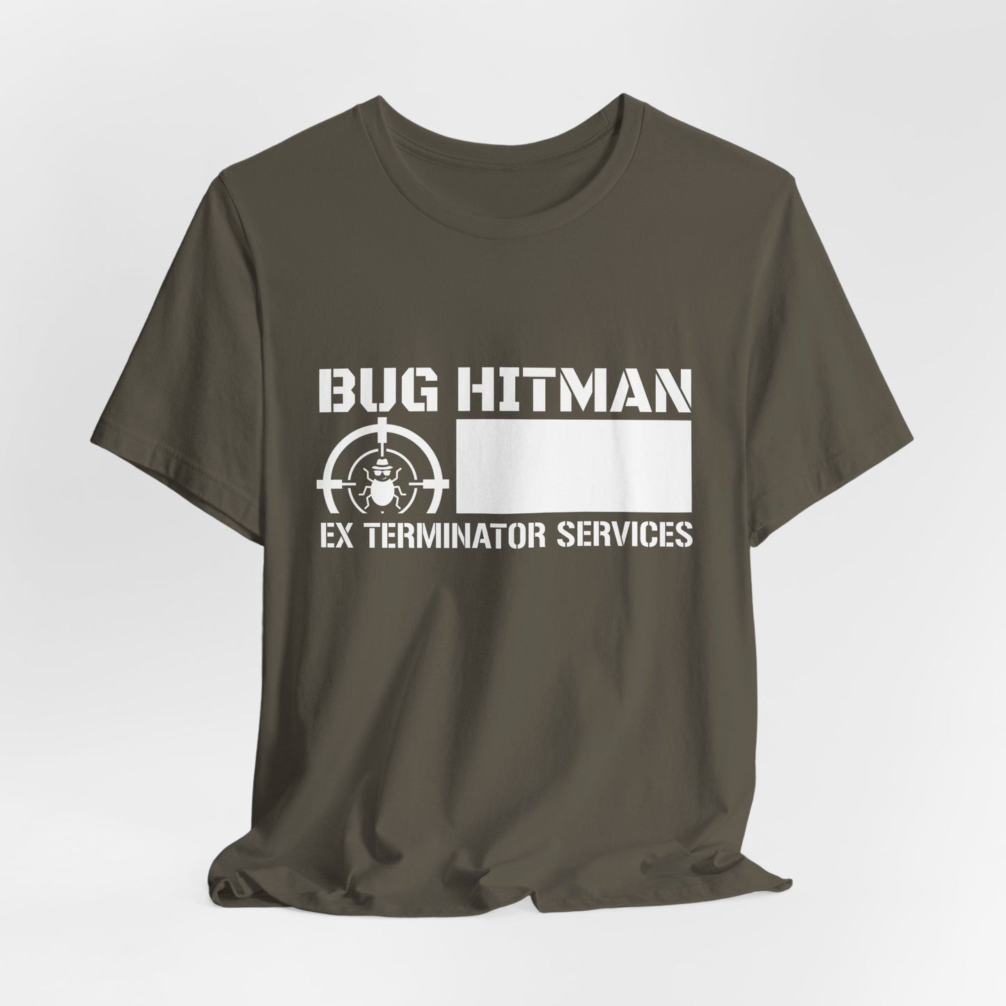 Bug Hitman - Funny Pest Control Graphic Tee for Exterminators