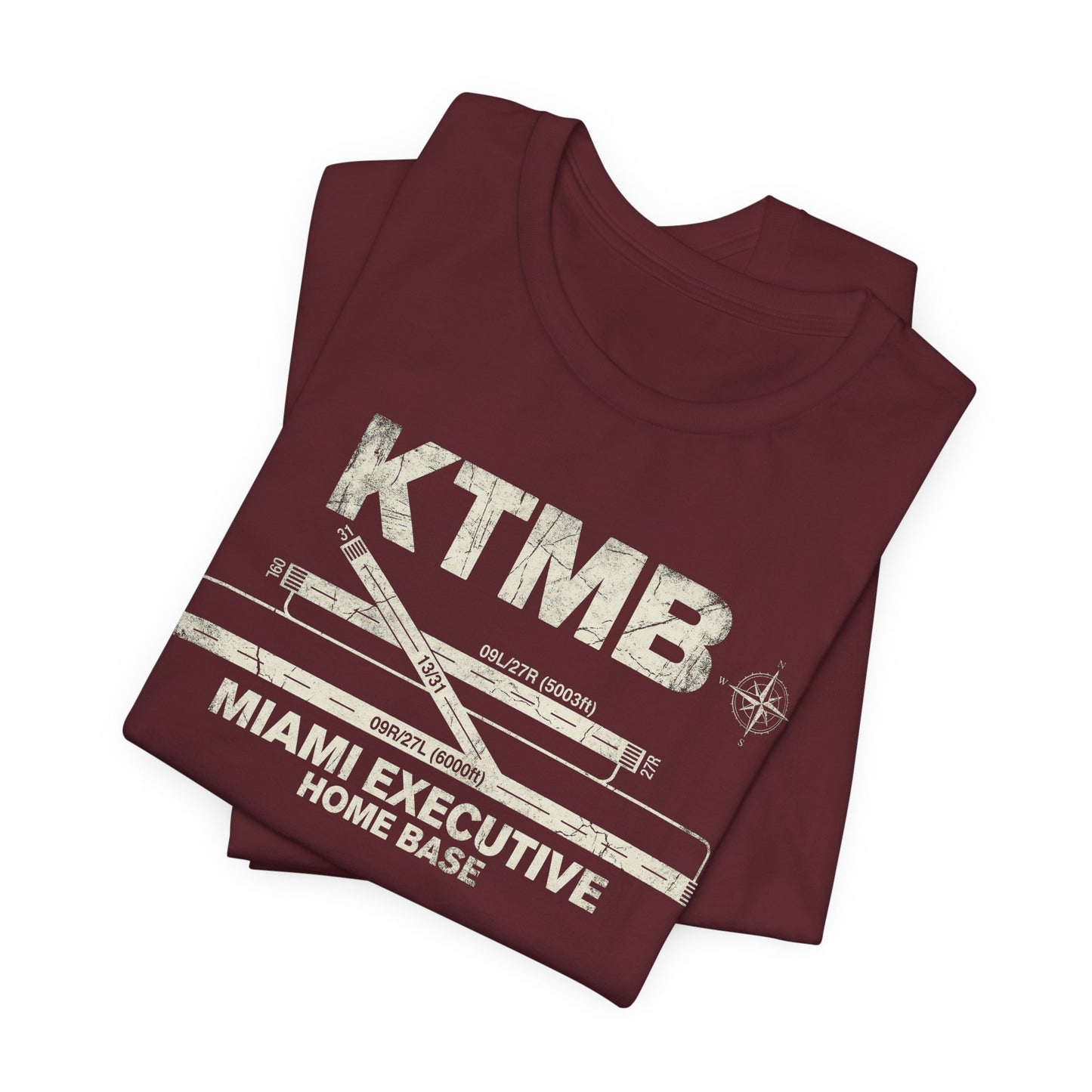KTMB Miami Executive Airport Runway Diagram - Aviation T-Shirt