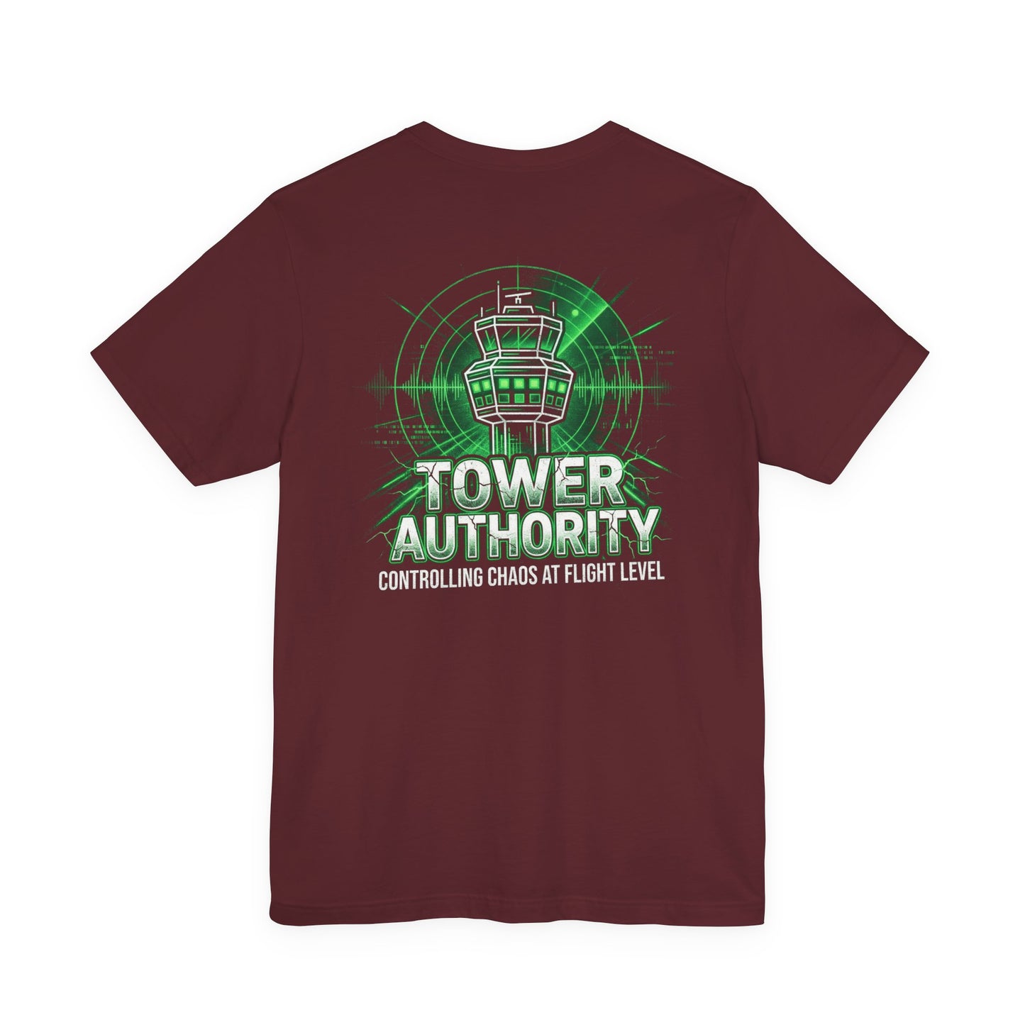 Tower Authority - Air Traffic Controller Front & Back Graphic Tee