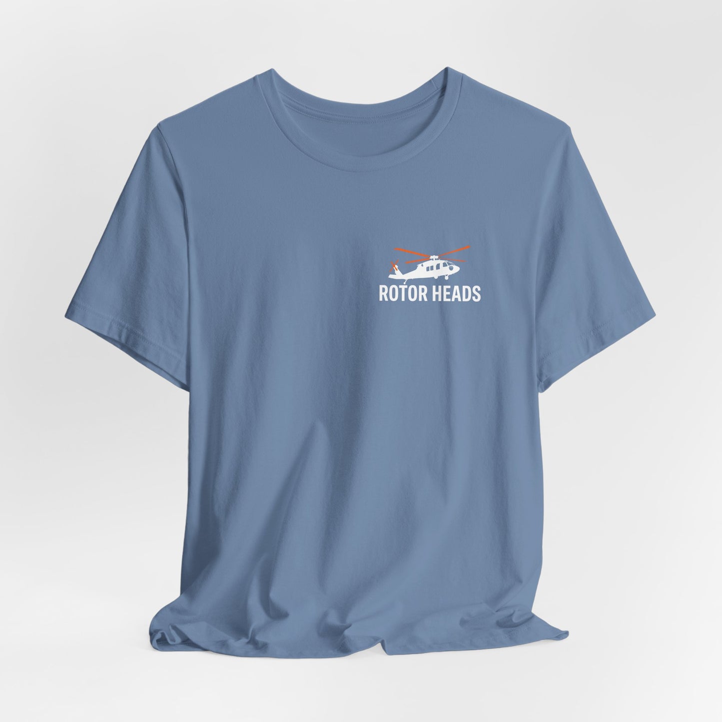 Rotor Heads - Helicopter Pilot Front & Back Graphic Tee