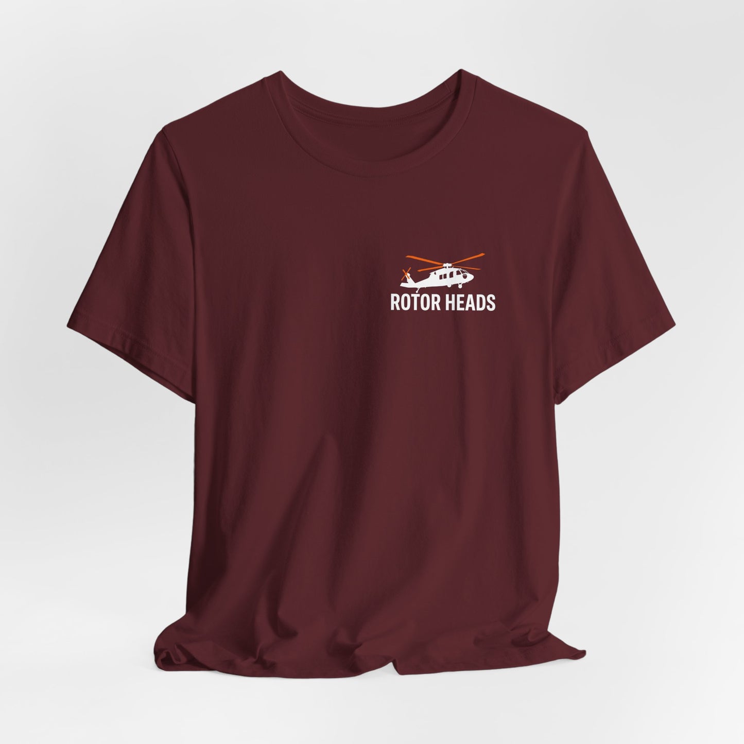 Rotor Heads - Helicopter Pilot Front & Back Graphic Tee