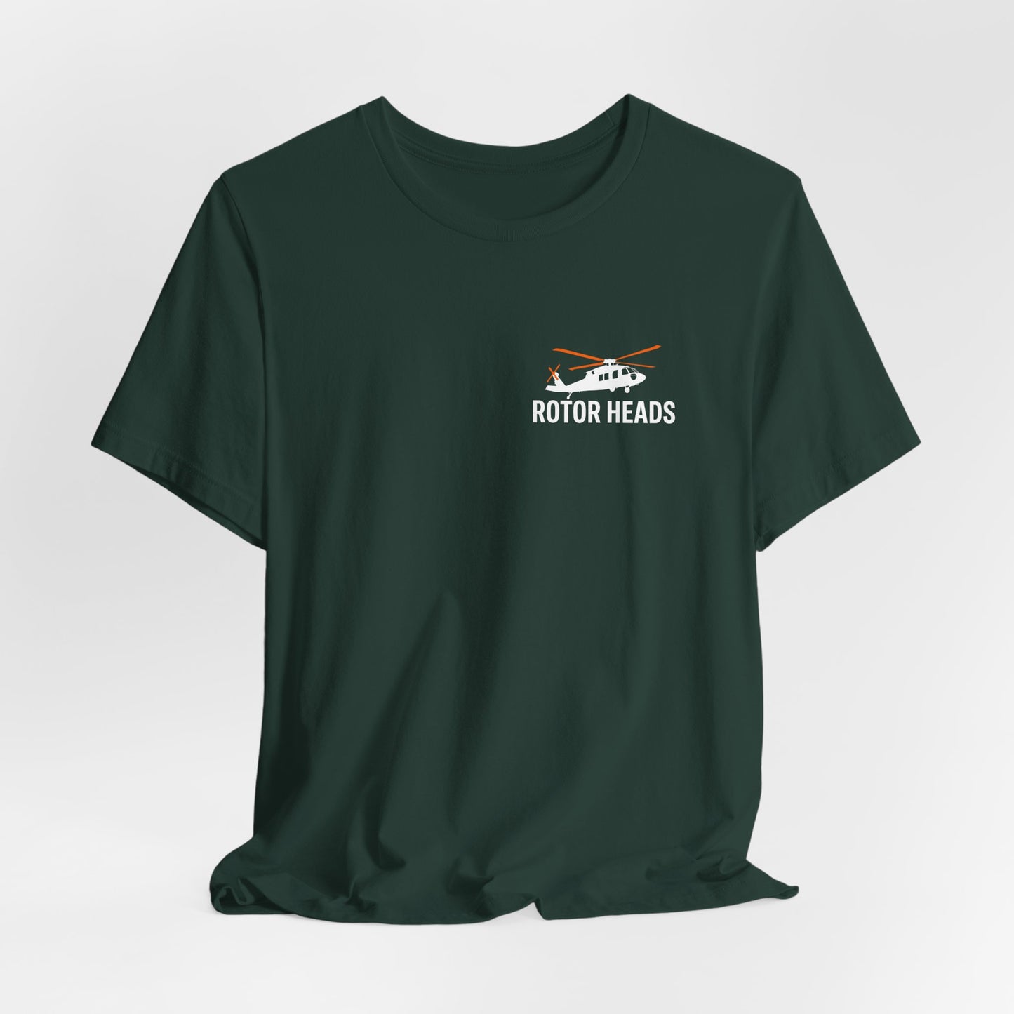 Rotor Heads - Helicopter Pilot Front & Back Graphic Tee