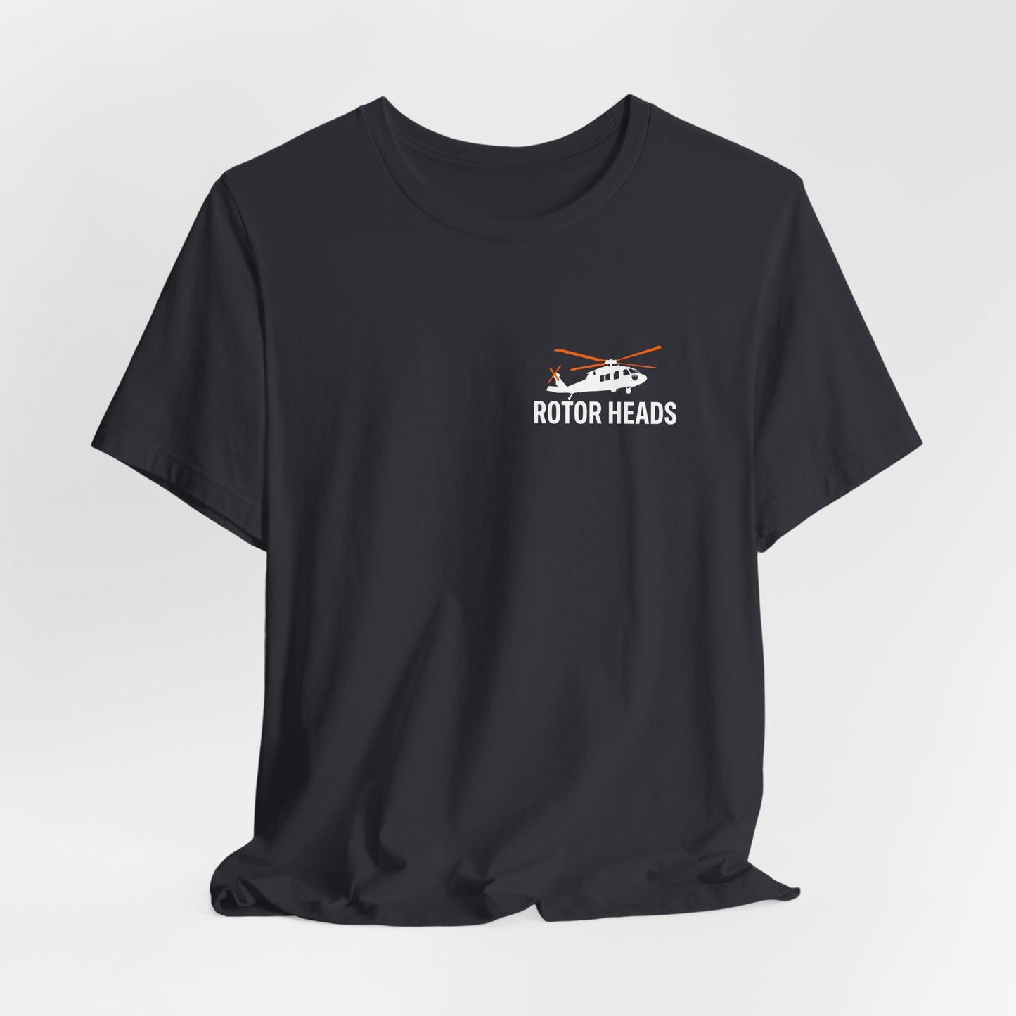 Rotor Heads - Helicopter Pilot Front & Back Graphic Tee
