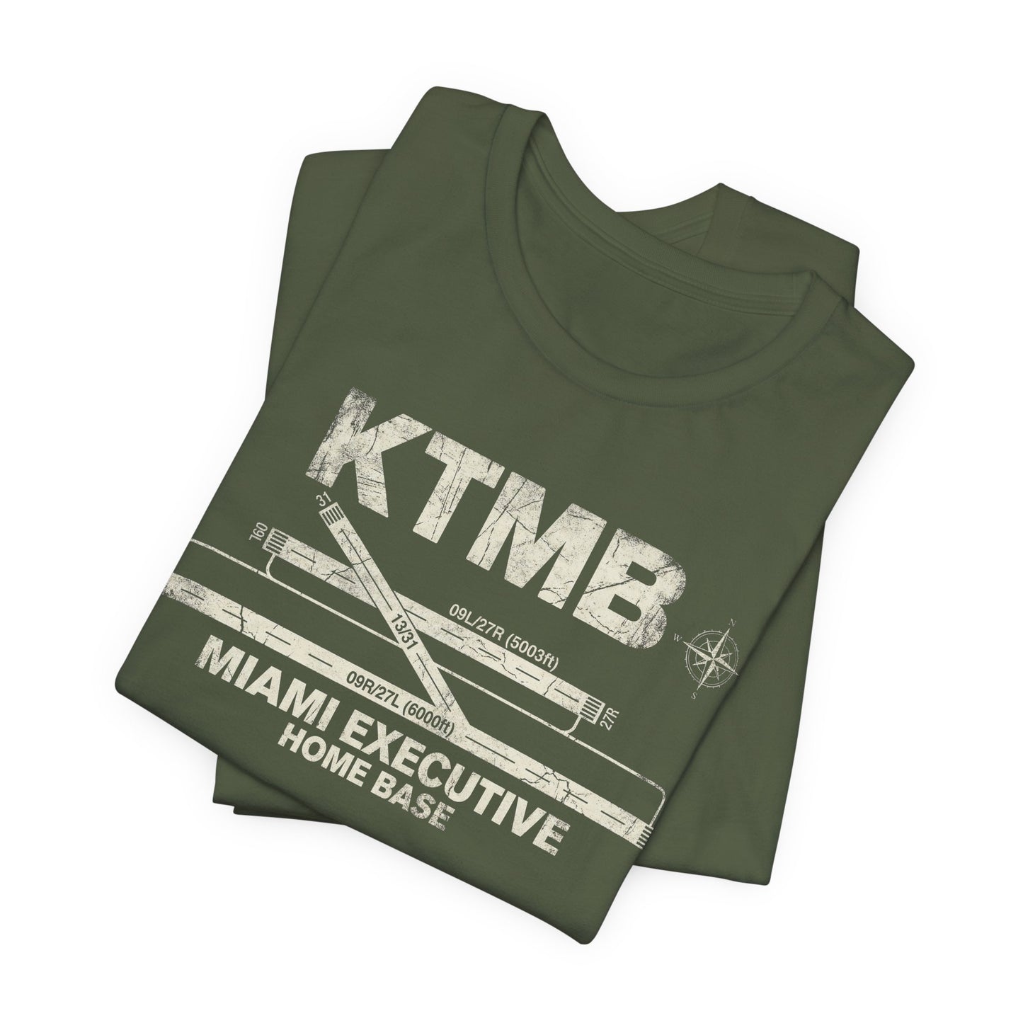 KTMB Miami Executive Airport Runway Diagram - Aviation T-Shirt