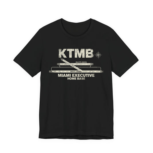 KTMB Miami Executive Airport Runway Diagram - Aviation T-Shirt