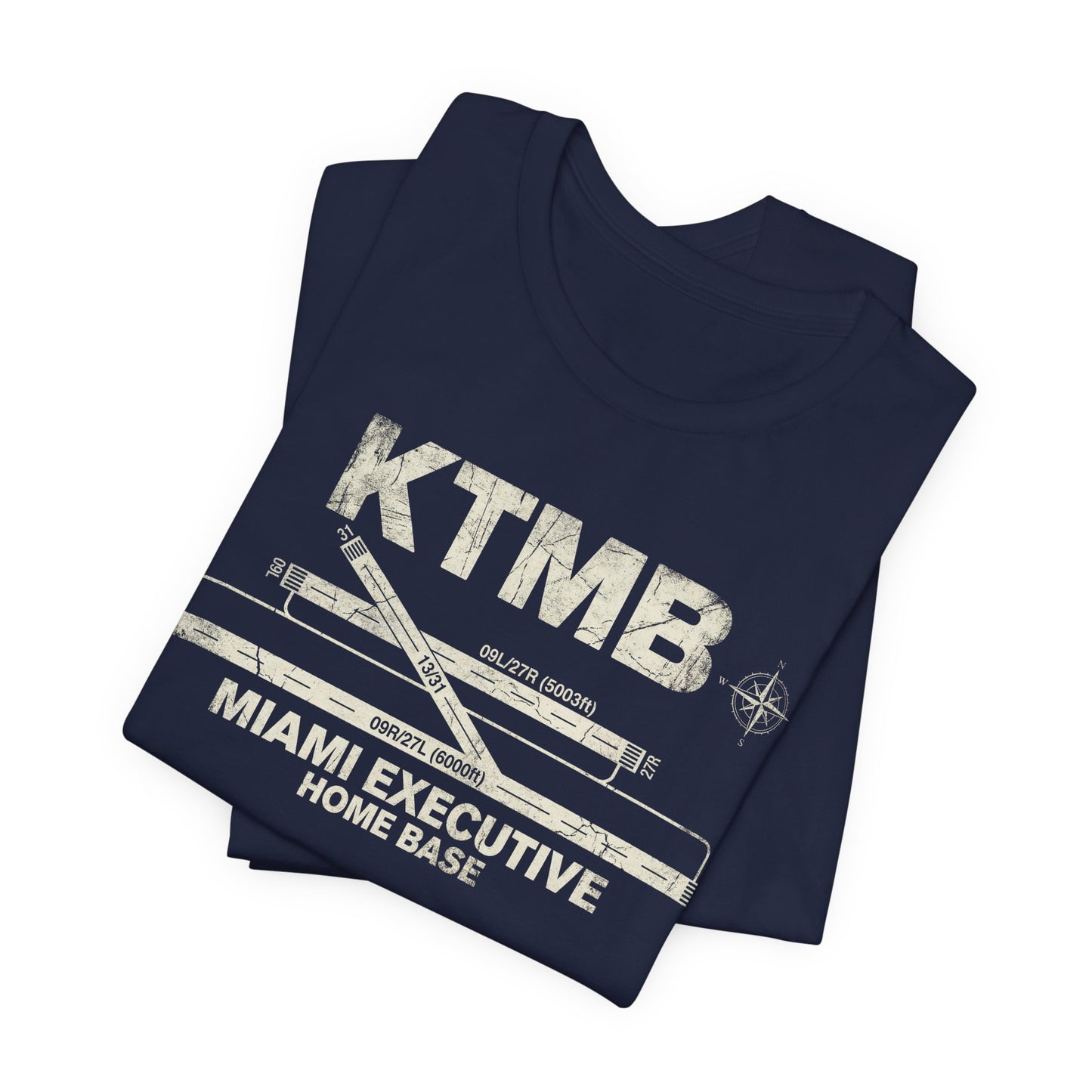 KTMB Miami Executive Airport Runway Diagram - Aviation T-Shirt