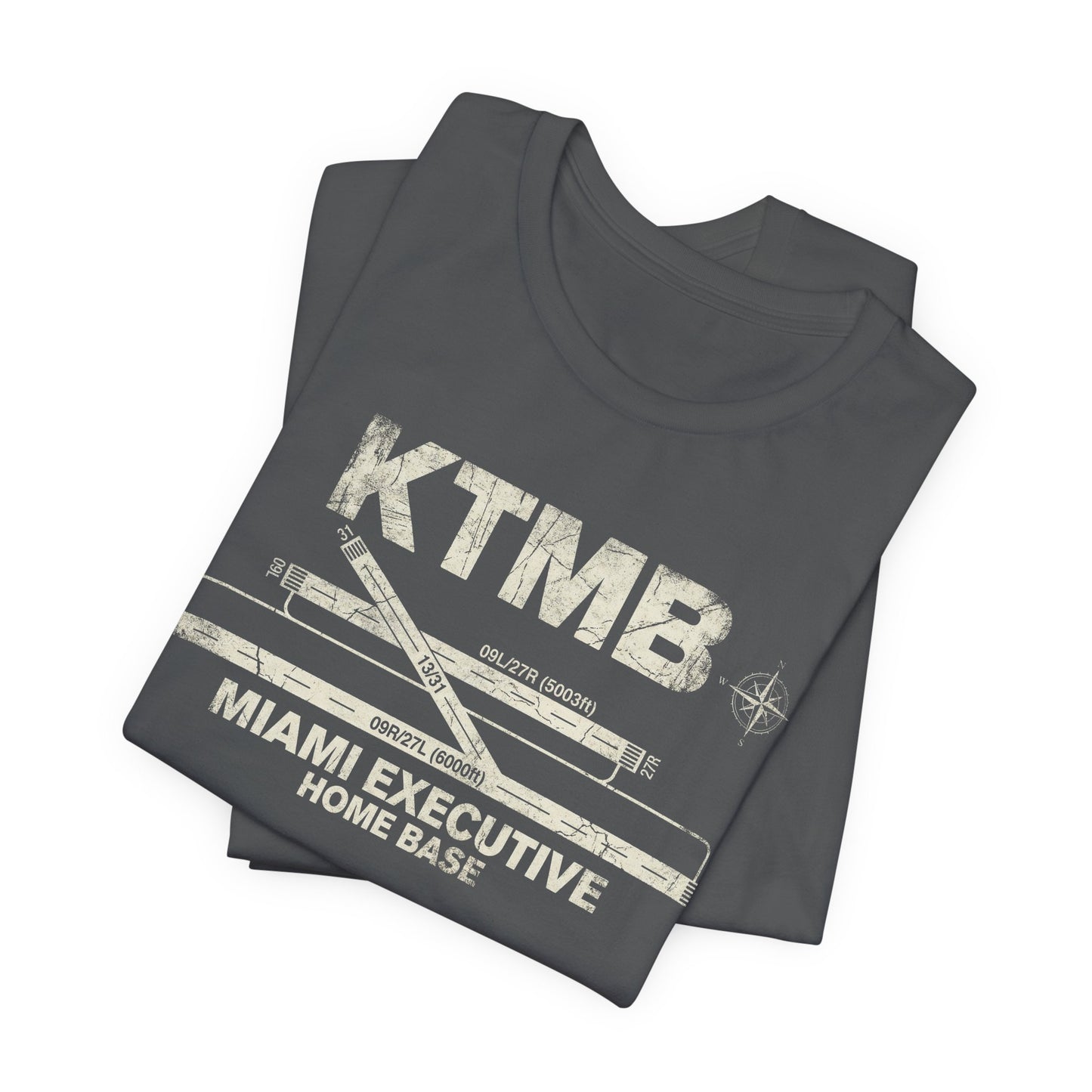 KTMB Miami Executive Airport Runway Diagram - Aviation T-Shirt