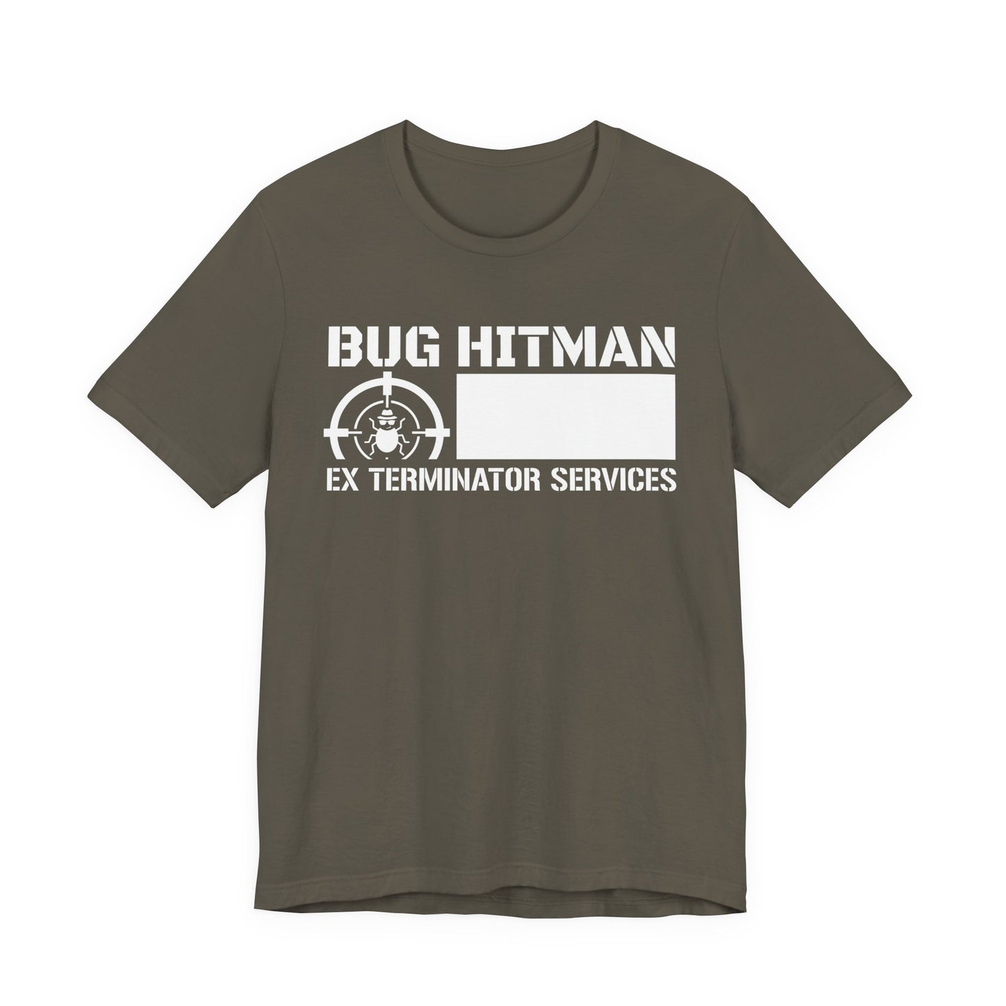 Bug Hitman - Funny Pest Control Graphic Tee for Exterminators
