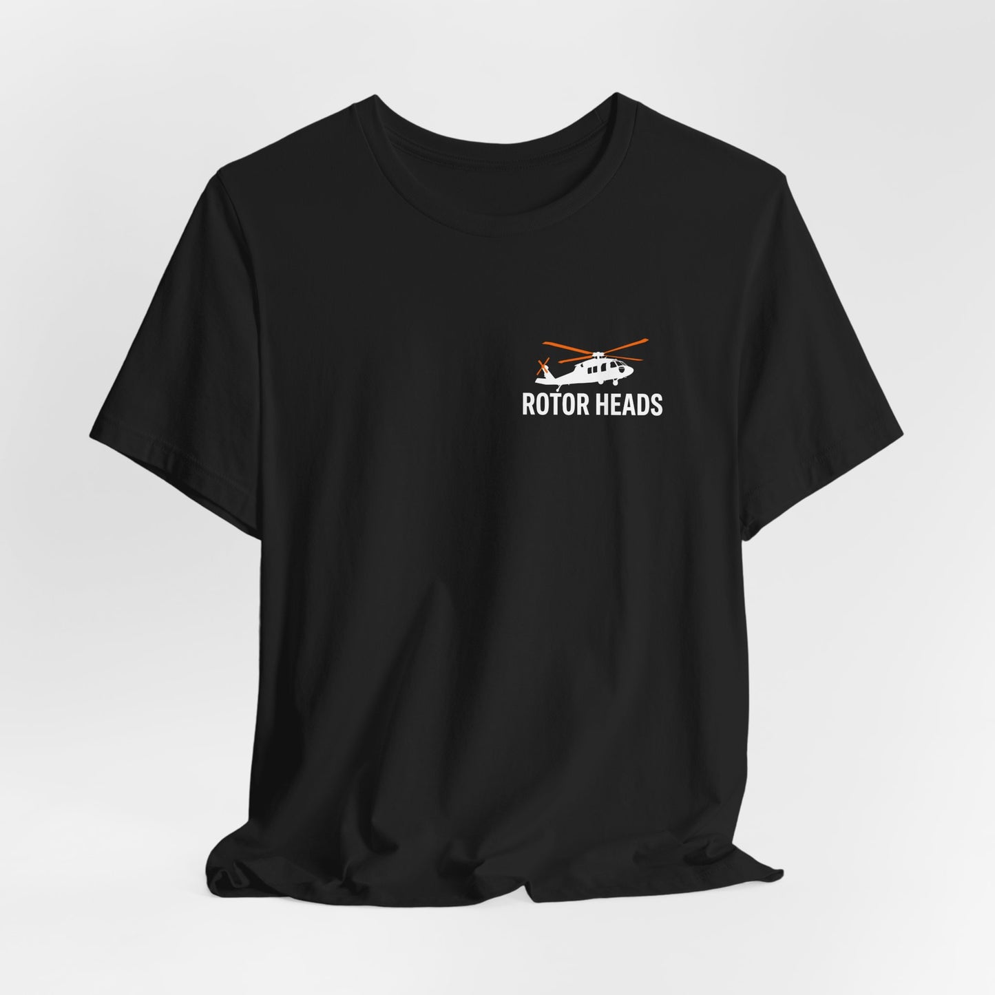 Rotor Heads - Helicopter Pilot Front & Back Graphic Tee
