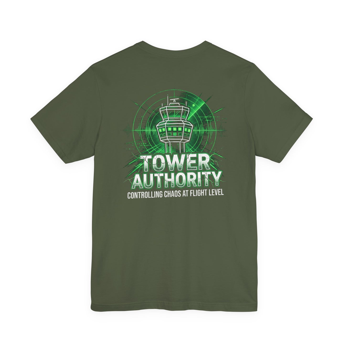 Tower Authority - Air Traffic Controller Front & Back Graphic Tee