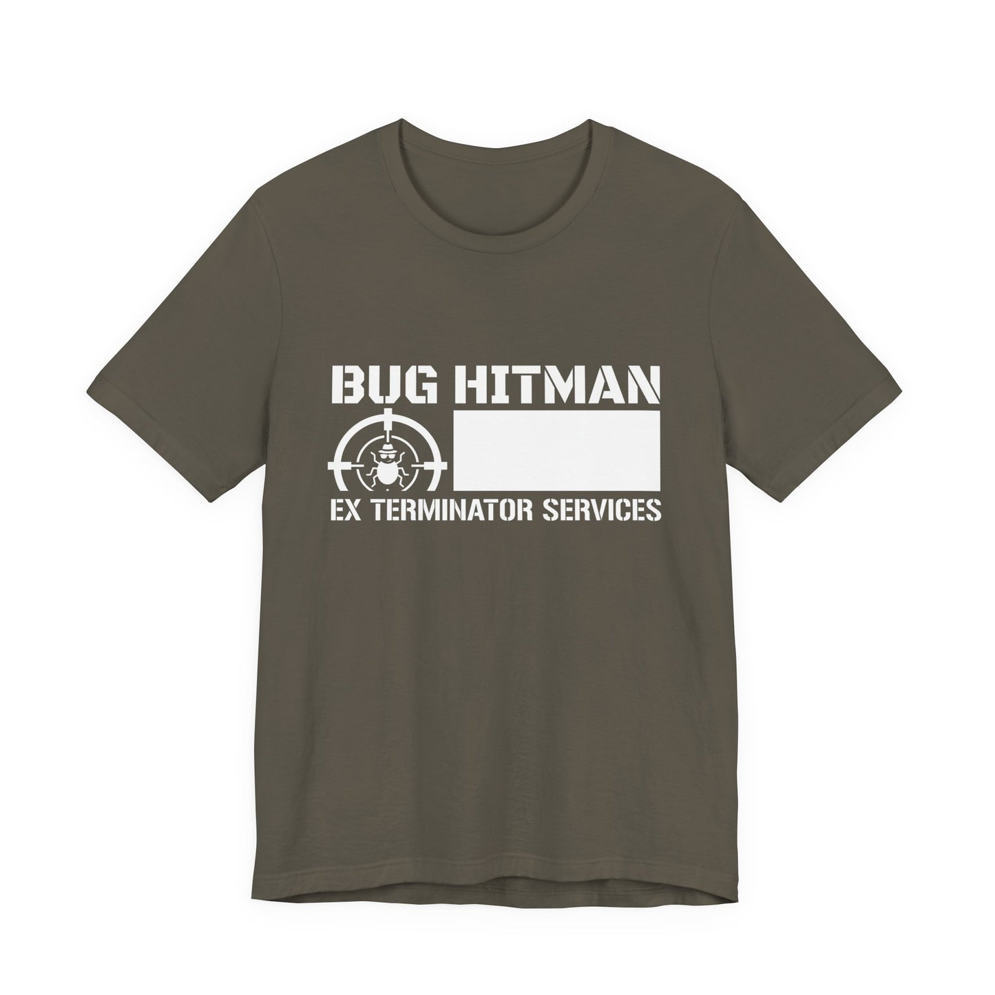 Bug Hitman - Funny Pest Control Graphic Tee for Exterminators