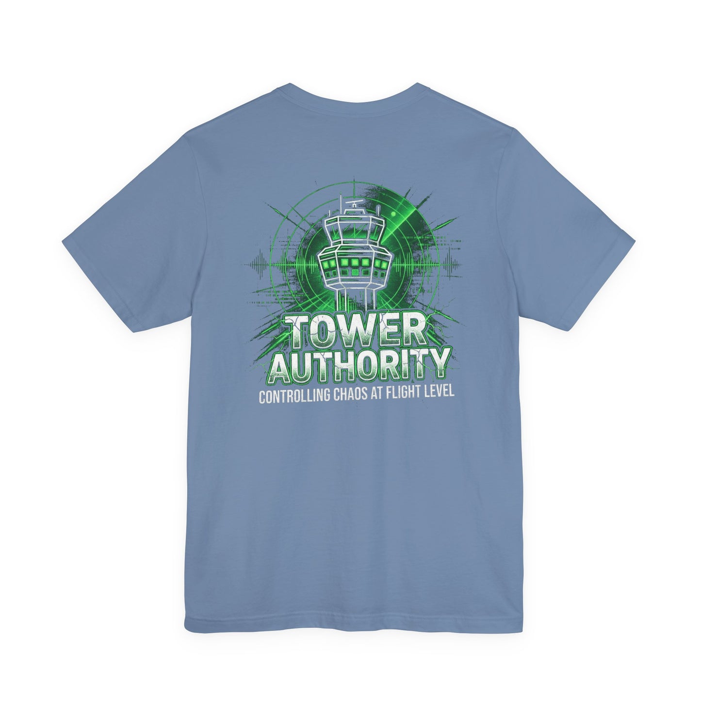 Tower Authority - Air Traffic Controller Front & Back Graphic Tee