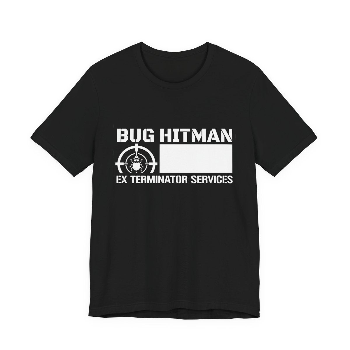 Model wearing Bug Hitman